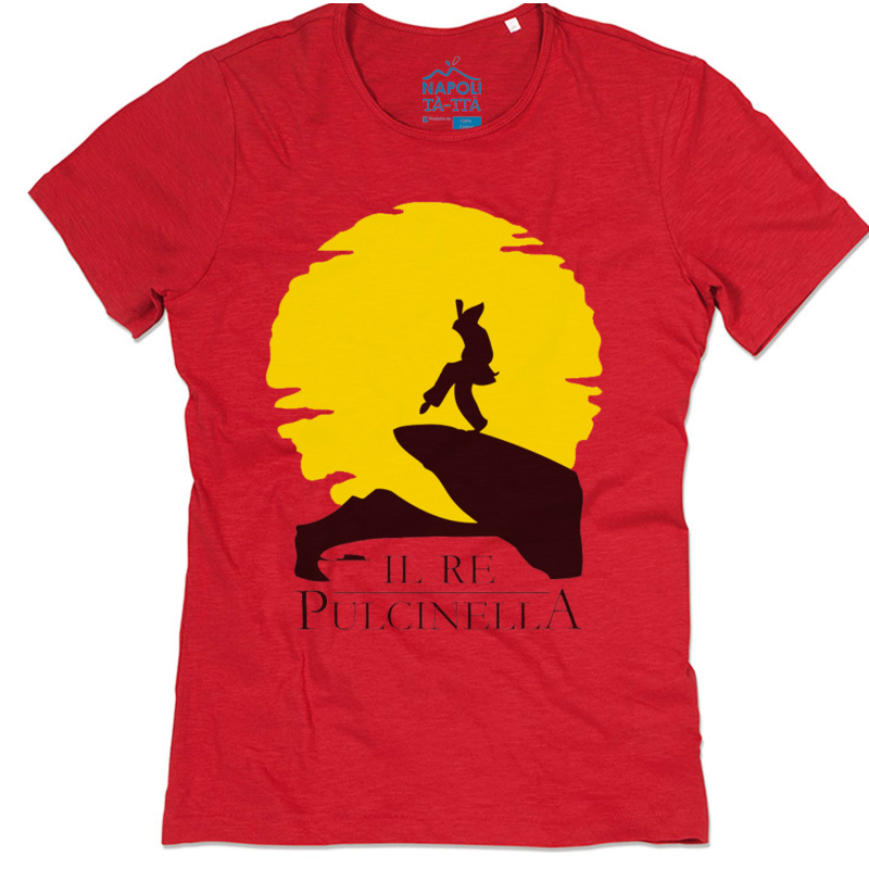 Il Re Pulcinella, Unisex T-shirt with Neapolitan wit