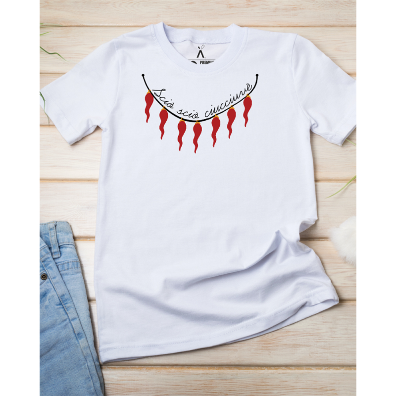 String of Horns, Unisex T-shirt, Neapolitan good luck charm