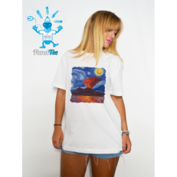 Starry Gulf, Naples sea and sky unisex T-shirt