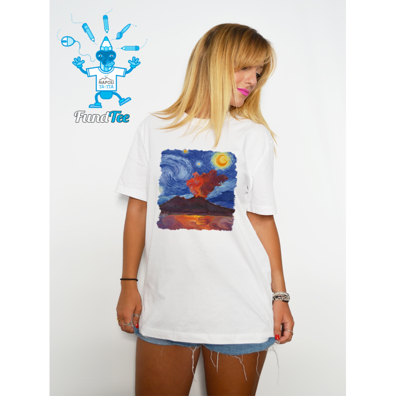 Starry Gulf, Naples sea and sky unisex T-shirt