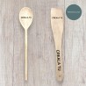 Personalised Pair of Wooden Spoons with Name/Logo