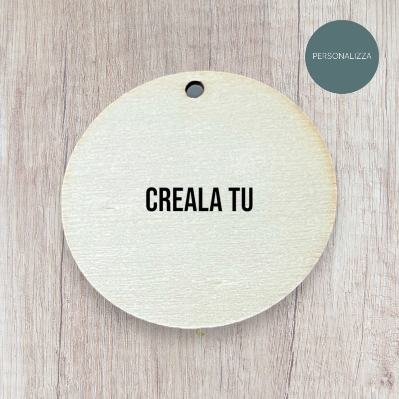 5 personalised tags with laser-engraved name or image