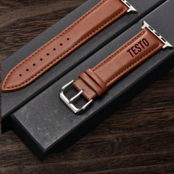 Personalised Brown Strap for Apple Watch 42/44/45/49mm