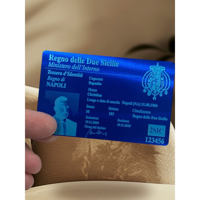Identity Card of the Kingdom of the Two Sicilies