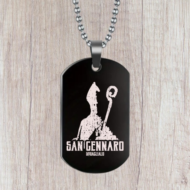San Gennaro, Elegant black nameplate