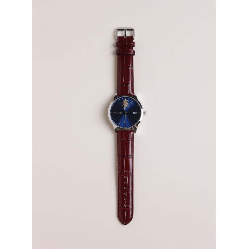 Argenio Orologio Argenio Napoli bluette stemma borbone cinturino in pelle