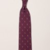 Cravatta seta bordeaux Argenio Napoli gigli oro