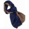 Sciarpa seta blu lana cammello Argenio Napoli gigli Borbonici