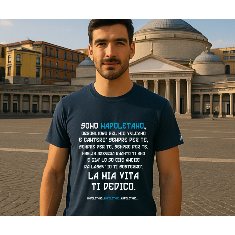 I'm Neapolitan, proud of my volcano: the chant t-shirt