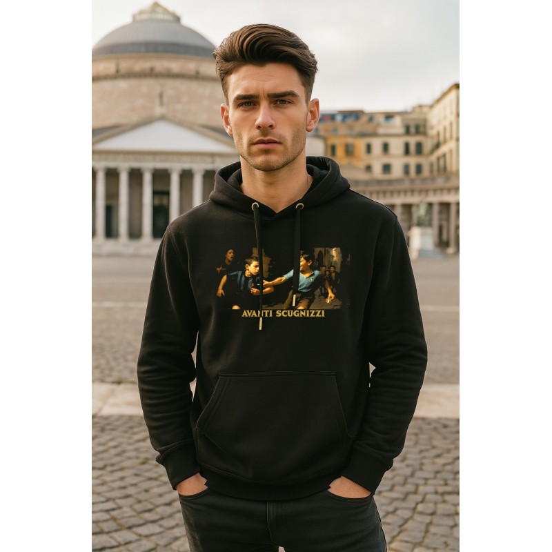 Avanti Scugnizzi, Felpa con cappuccio Avanti Scugnizzi, Felpa con cappuccio