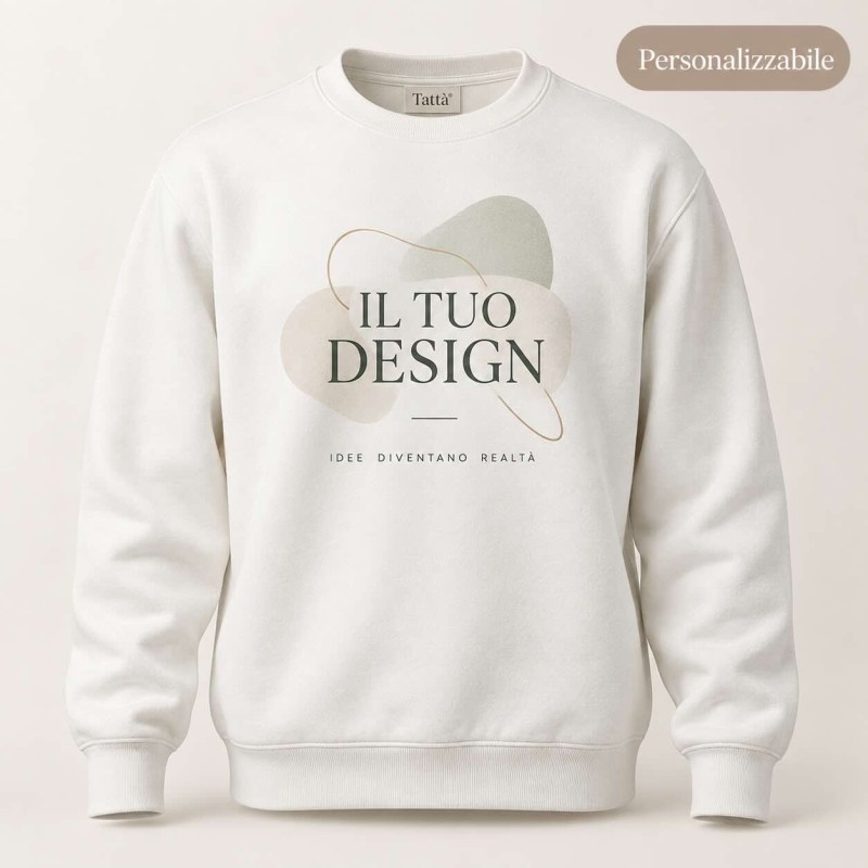 Customisable crew-neck sweatshirt