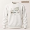 Customisable crew-neck sweatshirt
