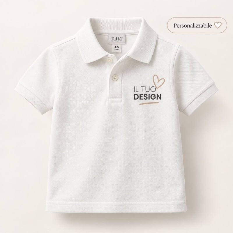 Polo bambino/a personalizzabile