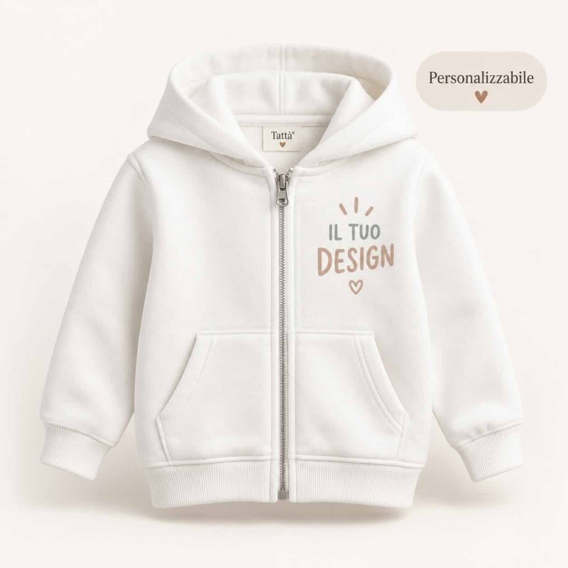 Kids' zip-up hoodie, personalisable