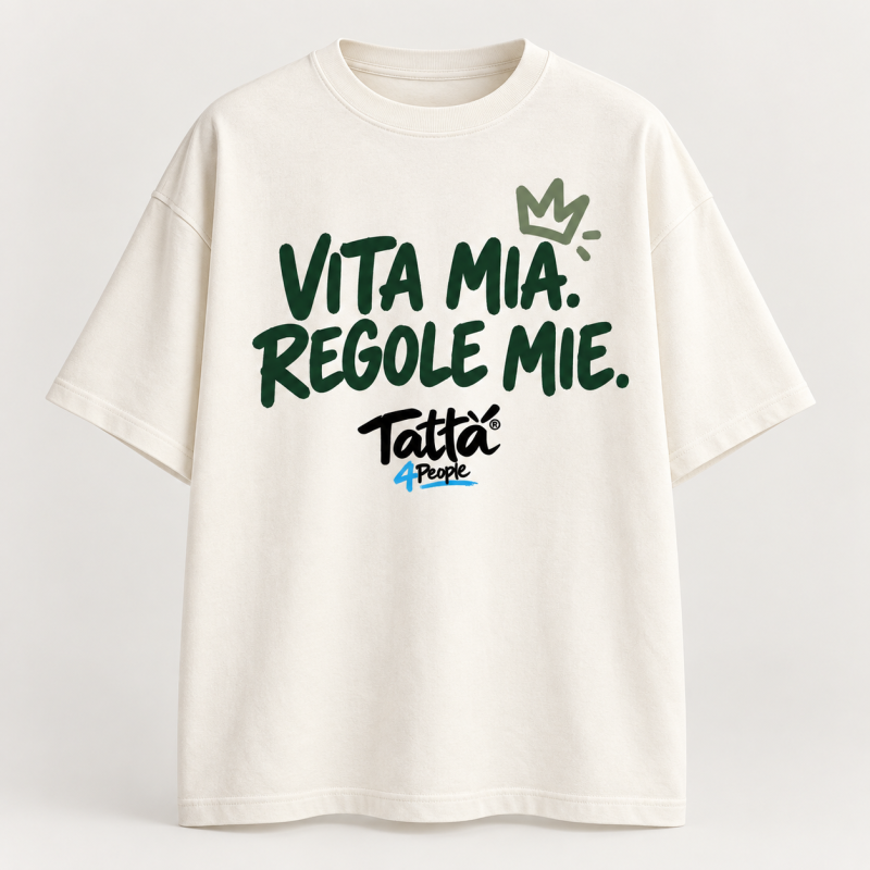 T-shirt Tattà®4People Vita Mia Regole Mie