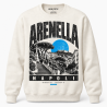 Felpa girocollo crema Arenella Napoli, collezione Quarters 2026 di Napoli Tattà®