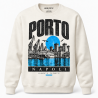 Felpa girocollo crema Porto Napoli, collezione Quarters 2026 di Napoli Tattà®