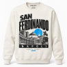 Felpa girocollo crema San Ferdinando Napoli, collezione Quarters 2026 di Napoli Tattà®