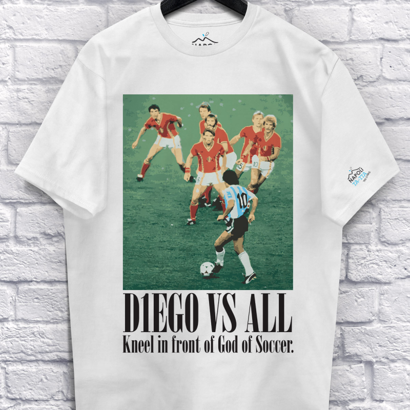 D1EG0 VS ALL, Unisex T-shirt - Maradona against everyone